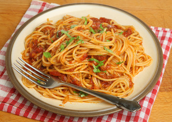 Spaghetti with Tomato Sauce