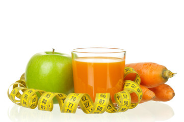 Carrot and apple juice