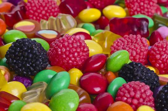 colored candy background