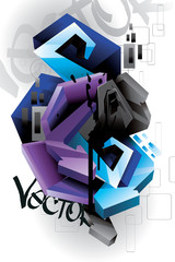 modern graffiti vector