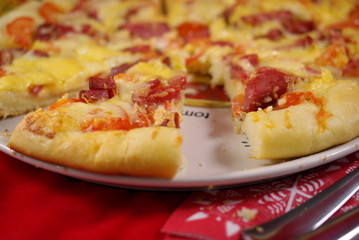 A large pizza