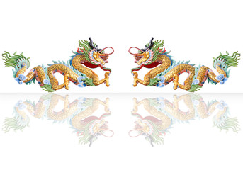 Chinese style dragon statue