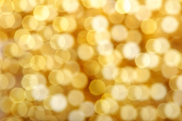 Golden spots bokeh