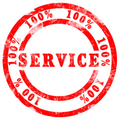 100 % Service Stamp