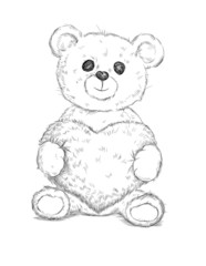 Teddy bear with heart