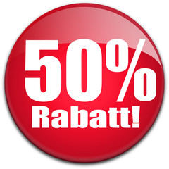 Button 50% Rabatt