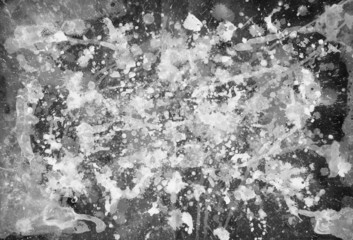 Paint layered on paper.