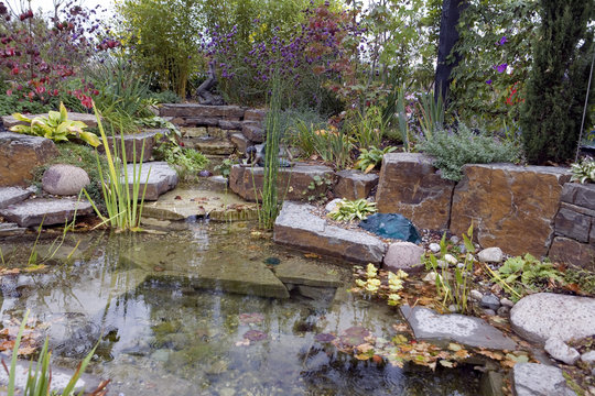 lesende Elfe am Gartenteich