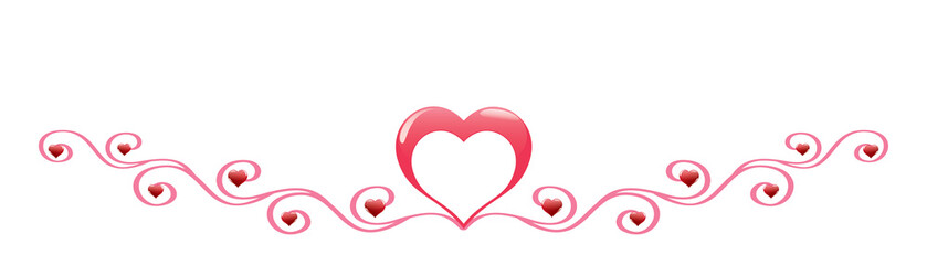 Red heart with decoration #2