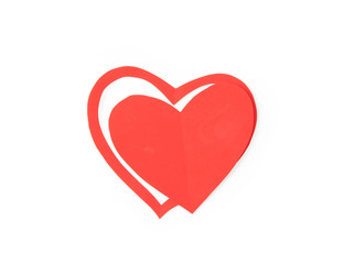 Paper heart valentine