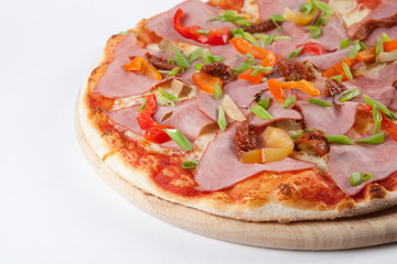 Pizza with ham