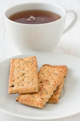 cookies with a cup of tea