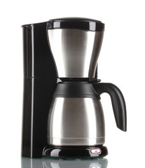 Coffee maker isolated on white