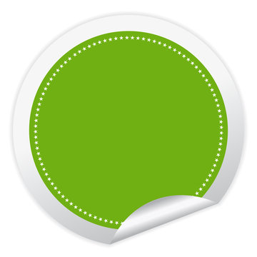 Blank Vector Green Sticker