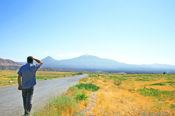 Fototapeta na wymiar Ararat mountain