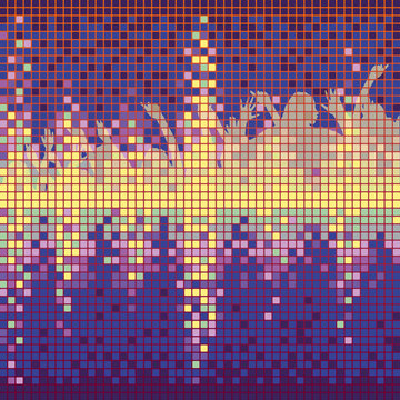 Matrix Background Disco Waves