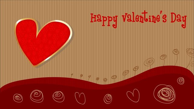 Happy Valentines day Karte