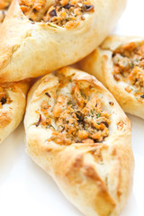 fresh pies with meat