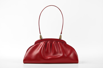 Red leather bag