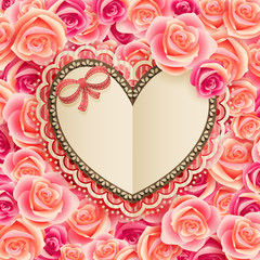 Valentine`s Day vintage card