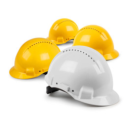 Fototapeta premium Four hard hat team
