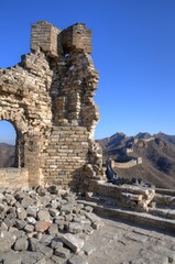Fototapeta na wymiar Wielki Mur Chiński / Simatai - Jinshanling / Chinesische Mauer