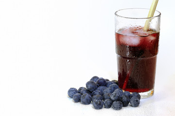 Blaubeeren mit Saft