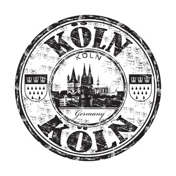 Koln grunge rubber stamp