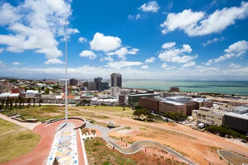 Gordijnen city view of Port Elizabeth, South Africa © michaeljung