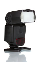 Camera flash isolated on white