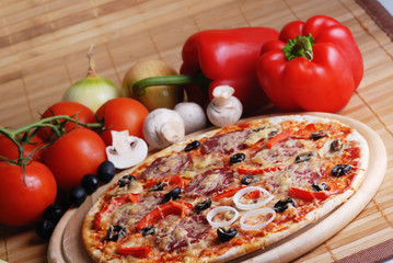 fresh pizza