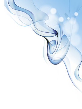 Blue smoke background illustration