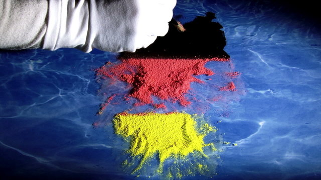 Germany map, artist, time lapse