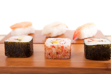 sushi pieces