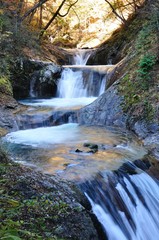 秋の西沢渓谷 七ツ釜五段の滝
