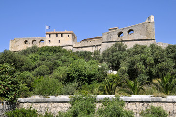 Fototapeta na wymiar Fort Carré z Antibes we Francji