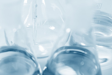 Chemical glassware background