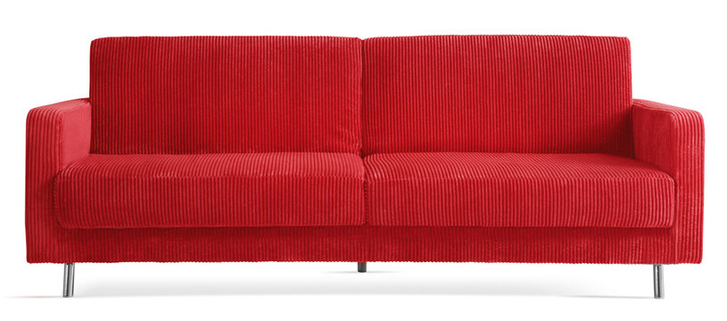 Red Cutout Couch