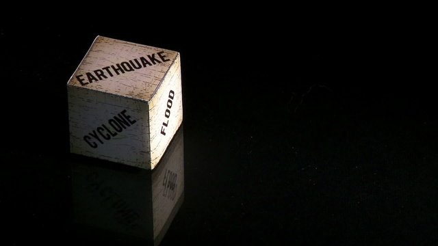 Cube, natural disasters, earthquake