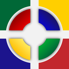 Colored square logo