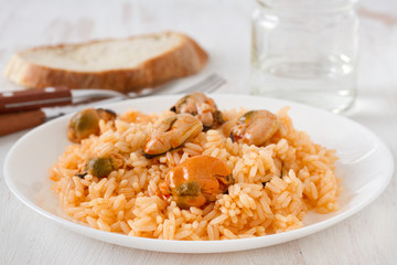 rice with mussels