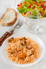 rice with mussels