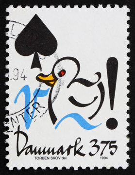 Postage stamp Denmark 1994 Illustration of Duck