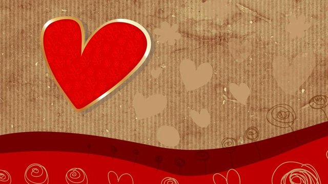 Valentinstag karte 3D