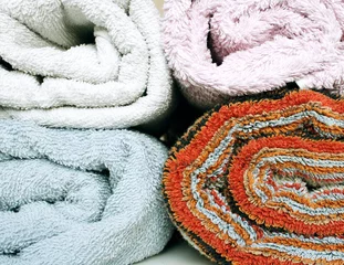 Fotobehang Towels Texture © vali_111