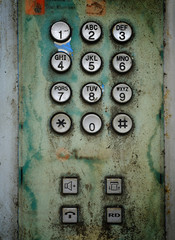 old telephone Keypad