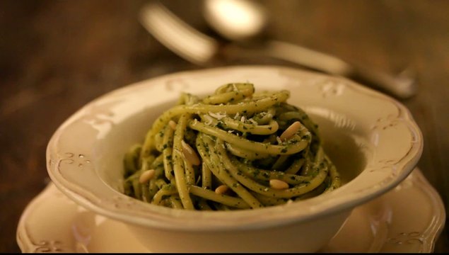 Pasta with pesto