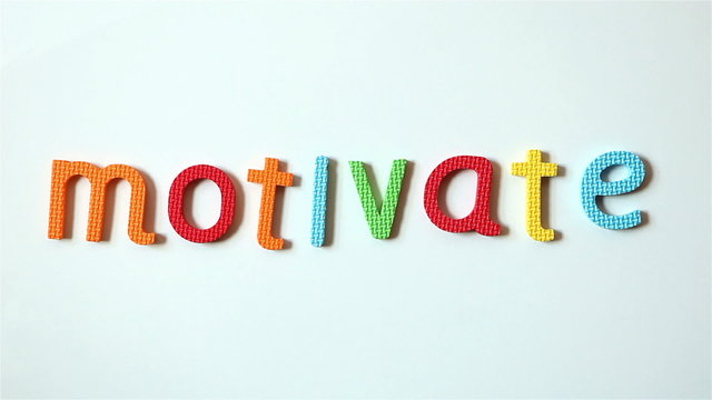 word motivation, composes letters