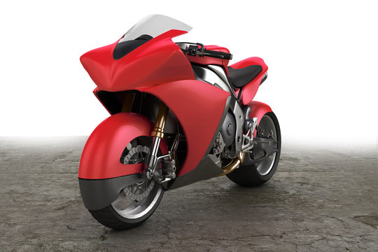 Motorbike prototype red