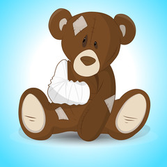 Injured Teddy Bear